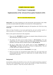 AES Implementation Term Project - Computer Security Assignment