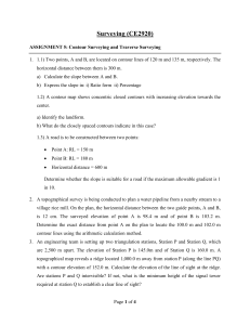 Surveying Assignment 5: Contour & Traverse Surveying