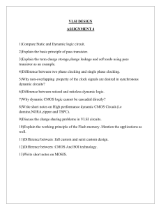 VLSI Design Assignment 4 Questions