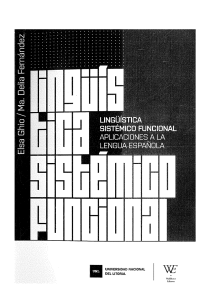 Ling&uuml;&iacute;stica Sist&eacute;mico Funcional: Aplicaciones al espa&ntilde;ol