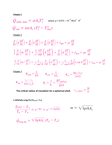 Heat Transfer Formulas and Equations