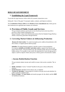 Role of Government in Economy