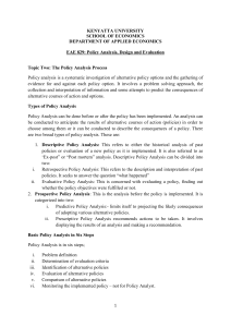 Policy Analysis Process: Steps & Types
