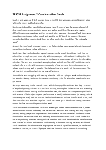 Case Study: Sarah's Mental Health & Stress