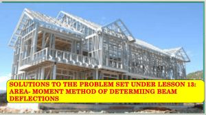 Beam Deflection Solutions: Area-Moment Method Problem Set