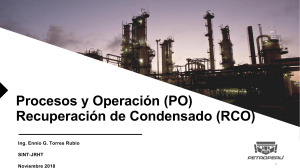 Manual de Operaci&oacute;n RCO: Recuperaci&oacute;n de Condensado en Refiner&iacute;a