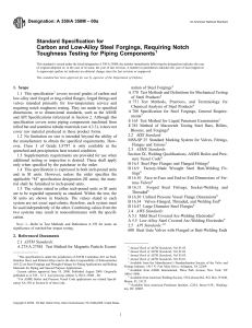 ASTM A 350/A 350M Steel Forgings Standard