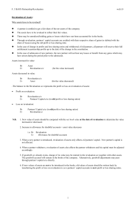Partnership Asset Revaluation Guide