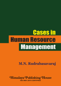Cases in Human Resource Management Textbook