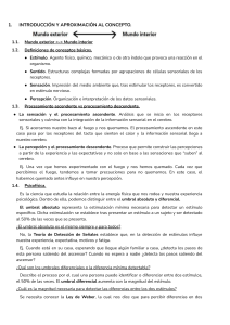 Introducci&oacute;n a la Sensaci&oacute;n y Percepci&oacute;n