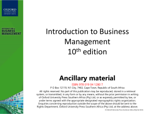 Introduction to Business Management 10th Edition