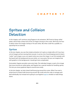 Chapter 17: Sprites and Collision Detection in Pygame