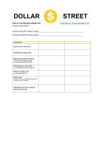 Dollar Street Worksheet: Compare Low vs High Income Countries
