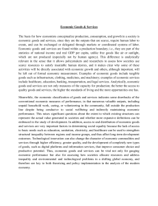 Economic Goods & Services