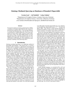 Ontology-Mediated Querying on Bounded Cliquewidth Databases