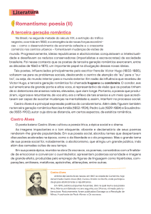 Romantismo: Poesia (II) - Terceira Gera&ccedil;&atilde;o