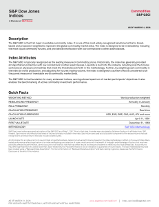 S&P GSCI Commodity Index Factsheet (March 2026)