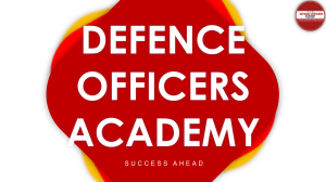 Defence Officers Academy Study Guide: Fields & Treaties