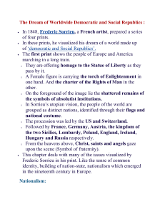 The Dream of Democratic Republics: Nationalism in 19th Century Europe