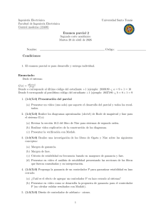 Examen Parcial 2 Control Moderno Universidad Santo Tom&aacute;s