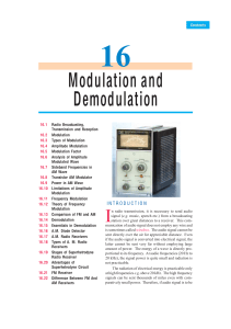 Modulation and Demodulation in Electronics