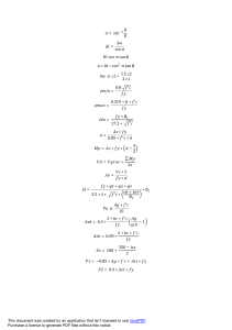 Engineering Formulas Reference