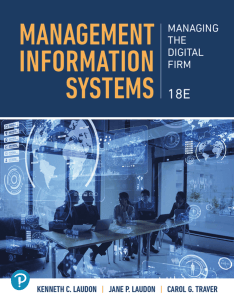 Management Information Systems: Managing the Digital Firm 18th Edition