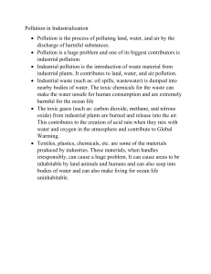 Pollution in Industrialization