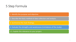 5 Step Formula for Analyzing Research Studies
