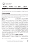 ACOG Practice Bulletin 216: Macrosomia Clinical Guidelines