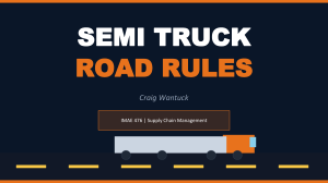 Semi Truck Road Rules Presentation
