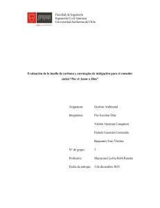 Evaluaci&oacute;n de huella de carbono y mitigaci&oacute;n para comedor social