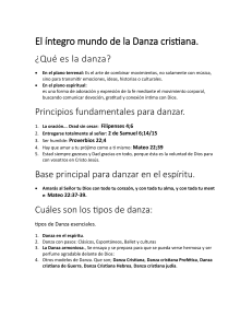El mundo de la Danza Cristiana: Gu&iacute;a Fundamental