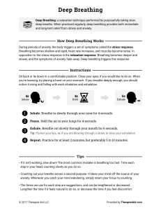 Deep Breathing: A Relaxation Technique Guide