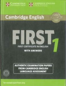 Cambridge English First 1 FCE Exam Papers with Answers