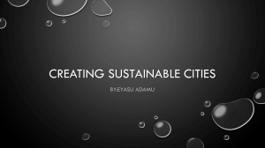 Creating Sustainable Cities: Urban Models & Strategies