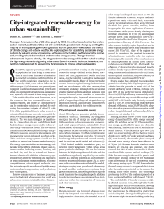 City-Integrated Renewable Energy for Urban Sustainability