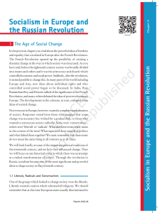 Socialism in Europe and the Russian Revolution Chapter