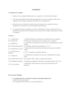 Capacitancia: Libro de Ejercicios con Preguntas de An&aacute;lisis