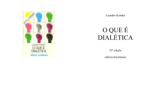 O Que &Eacute; Dial&eacute;tica: Entendendo a Filosofia Dial&eacute;tica