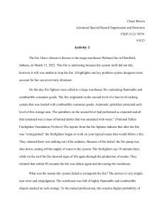 Walmart Warehouse Fire Analysis: Fire Suppression System Failure