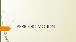 Periodic Motion: Physics Concepts and Sample Problems