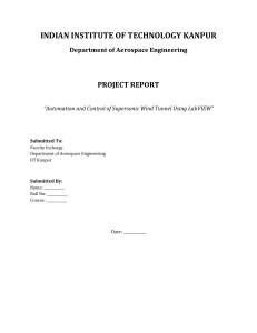 Automation and Control of Supersonic Wind Tunnel Using LabVIEW