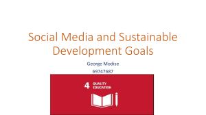 Social Media and Sustainable Development Goals (SDG4)