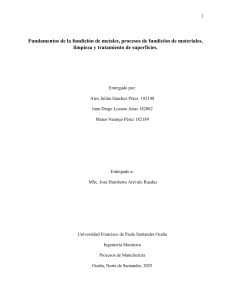 Fundamentos de la fundici&oacute;n de metales
