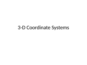 3-D Coordinate Systems: Basics, Planes, and Formulas