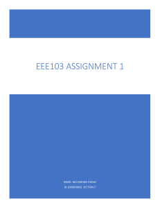 EEE103 Assignment 1 C Programming Solutions