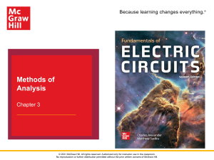 An&aacute;lise de Circuitos El&eacute;tricos: M&eacute;todos de An&aacute;lise Cap&iacute;tulo 3