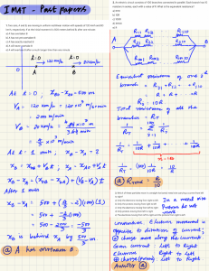 IMAT Past Papers Physics Problems Solutions