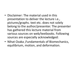 Viscoelasticity Lecture Notes: Stress, Strain, & Models